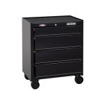 CRAFTSMAN 1000 Series 26.5-in W x 32.5-in H 4-Drawer Steel Rolling Tool Cabinet (Black)