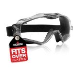 NoCry Safety Goggles Over Glasses with Extreme Impact Resistance — ANSI Z87.1 Certified Eye Protection with Anti-Fog, Anti-Scratch and UV380 Lenses — Adjustable Strap — Ideal for the Chemistry Lab