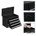 TUFFIOM 5-Drawer Rolling Tool Chest, Tool Storage Cabinet w/Drawers, Lockable Wheels, Detachable Top & Adjustable Shelf, Mechanic Tool Organizer Box for Garage, Workshop, Warehouse & Repair Shop