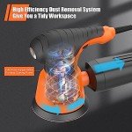 ENERTWIST 5 Inch Random Orbital Sander, 6 Variable Speeds 5000 to 12000 RPM, 2.4 Amp Electric Sander for Woodworking with Dust Collector, 10pcs Electric Random Orbit Sander Kit