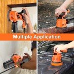 ENERTWIST 5 Inch Random Orbital Sander, 6 Variable Speeds 5000 to 12000 RPM, 2.4 Amp Electric Sander for Woodworking with Dust Collector, 10pcs Electric Random Orbit Sander Kit