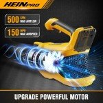 Cordless Leaf Blower Compatible with Dewalt 20V Max Battery, 500CFM/150MPH Electric Leaf Blower Cordless, 5 Speed Modes, Battery Powered Blowers for Lawn Care, Yard (Tool Only)