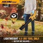 Cordless Leaf Blower Compatible with Dewalt 20V Max Battery, 500CFM/150MPH Electric Leaf Blower Cordless, 5 Speed Modes, Battery Powered Blowers for Lawn Care, Yard (Tool Only)