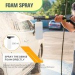 Electric Pressure Washer 4800PSI-Max 2.9GPM Electric Power Washer with 25 Foot Hose, 16.4 Foot Power Cord, Soap Tank Car Wash Machine Green Ideal Cleaning for Patio