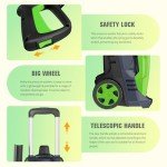 Electric Pressure Washer 4800PSI-Max 2.9GPM Electric Power Washer with 25 Foot Hose, 16.4 Foot Power Cord, Soap Tank Car Wash Machine Green Ideal Cleaning for Patio