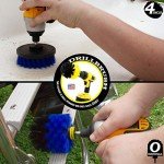 Marine Cleaning Brush Set - Boat Scrubbing Accessories - Aquatic Cleaning Brushes - Hull Cleaner Brush Tool Kit - Spinning Drill Powered Scrubbing Kit - Barnacles Blasting Brushes - Tank Cleaner