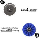 Marine Cleaning Brush Set - Boat Scrubbing Accessories - Aquatic Cleaning Brushes - Hull Cleaner Brush Tool Kit - Spinning Drill Powered Scrubbing Kit - Barnacles Blasting Brushes - Tank Cleaner