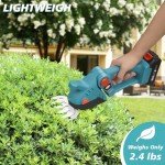 XQCK Cordless Grass Shears & Hedge Shrubbery Trimmer, 21V 2-in-1 Electric Shrub Trimmer Handheld Grass Cutter,Mini Hedge Trimmers Cordless with Rechargeable Battery and Charger for Garden, Lawn