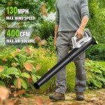 Cordless String Trimmer and Leaf Blower Combo with 2.0Ah Battery & Fast Charger, Ultra-Lightweight Blower 400CFM/130MPH and 12" Auto-Feed Trimmer for Elderly/Women, Garden Lawn Care