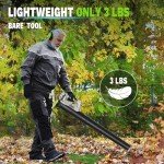 Cordless String Trimmer and Leaf Blower Combo with 2.0Ah Battery & Fast Charger, Ultra-Lightweight Blower 400CFM/130MPH and 12" Auto-Feed Trimmer for Elderly/Women, Garden Lawn Care