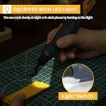 Bucasso Cordless Pen Sander, 5-Speed and USB Charging with LED Light, Multi-Purpose Power Tool, Mini Power Sander for Sanding, Polishing, Finishing, DIY Crafts