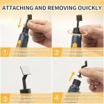 Bucasso Cordless Pen Sander, 5-Speed and USB Charging with LED Light, Multi-Purpose Power Tool, Mini Power Sander for Sanding, Polishing, Finishing, DIY Crafts