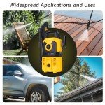 PUREPLUS Electric Pressure Washer, Max 2000 PSI 1.8 GPM Car Power Washer with Foam Cannon, Adjustable Nozzle, 16.5 FT Power Cord, 20 FT Hose, Spray Gun, for Cars, Fences, Driveway, Patios, Gardens