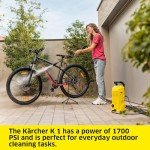 Kärcher Pressure Washer K 1, Vario Power Spray Wand - for Cars, Bikes, Deck, Driveways, Siding, Patios, max. 2000 PSI 1.45 max. GPM