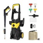 MONOCEROS Electric Pressure Washer,3000 Max PSI 2.5GPM,Power Washer, 4 Different Pressure Nozzles,High Pressure Cleaning Machine with Foam Cannon