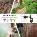 MONOCEROS Electric Pressure Washer,3000 Max PSI 2.5GPM,Power Washer, 4 Different Pressure Nozzles,High Pressure Cleaning Machine with Foam Cannon