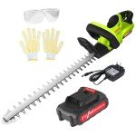 Neuradical 21V Cordless Hedge Trimmer with Battery, 20 Inch Steel Blade, Bush Trimmer Cordless, 2Ah Battery and Charger Included, Green