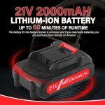 Neuradical 21V Cordless Hedge Trimmer with Battery, 20 Inch Steel Blade, Bush Trimmer Cordless, 2Ah Battery and Charger Included, Green