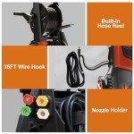 Electric Pressure Washer 5000PSI 3.5GPM with 20FT Hose & 16.3FT Cord, for Car, Pool, and Patio Cleaning