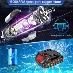 Hedge Trimmer Cordless with Battery and Charger 21V Electric Brush Grass Shrub Trimmer 2 in 1 Handheld Mini Grass Shears Grass Cutter Battery Powered Hedge Trimmer