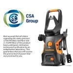 LawnMaster LT306-1800C Electric Pressure Washer 13 Amp 1.4 GPM 2100 Max PSI with Foam Bottle CSA Certified
