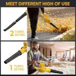 Cordless Leaf Blower for Dw 20V Battery,Electric Leaf Blower Up to 150MPH,2 Speed Mode,180CFM High Speed Small Leaf Blower for Lawn Care, Patio, Blowing Leave（Battery Not Included）