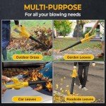 Cordless Leaf Blower for Dw 20V Battery,Electric Leaf Blower Up to 150MPH,2 Speed Mode,180CFM High Speed Small Leaf Blower for Lawn Care, Patio, Blowing Leave（Battery Not Included）