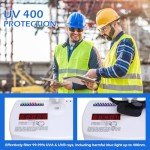 OXG 12 Pairs Safety Glasses, ANSI Z87.1 UV Protection Impact Resistant Safety Goggles for Women Men (Grey Lens, Black Frame)