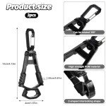 Qianyu 3 Pcs Glove Clips Work Glove Holders Glove Grabber Safety Clips Gloves Grabber Glove Keeper Clamp Catcher for Construction Gloves Helmets Belts Glasses Hats Towels