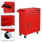TUFFIOM 5-Drawer Rolling Tool Chest, Tool Storage Cabinet w/Drawers, Lockable Wheels, Detachable Top & Adjustable Shelf, Mechanic Tool Organizer Box for Garage, Workshop, Warehouse & Repair Shop