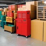 TUFFIOM 5-Drawer Rolling Tool Chest, Tool Storage Cabinet w/Drawers, Lockable Wheels, Detachable Top & Adjustable Shelf, Mechanic Tool Organizer Box for Garage, Workshop, Warehouse & Repair Shop