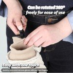 Qianyu 3 Pcs Glove Clips Work Glove Holders Glove Grabber Safety Clips Gloves Grabber Glove Keeper Clamp Catcher for Construction Gloves Helmets Belts Glasses Hats Towels