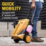 CAT Electric Pressure Washer 1850 PSI 1.4 GPM with 20' high-Pressure Hose, Quick Release Gun, 3-in-1 Nozzle Lance, Foam Cannon Water Pressure Washers, Power Washer for Your Home Patio, Driveway & RV