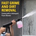 CAT Electric Pressure Washer 1850 PSI 1.4 GPM with 20' high-Pressure Hose, Quick Release Gun, 3-in-1 Nozzle Lance, Foam Cannon Water Pressure Washers, Power Washer for Your Home Patio, Driveway & RV