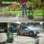 Electric Pressure Washer, 5000PSI Max 3.6 GPM 20FT Hose,35FT Power Cord 4 Different Tips Foam Cannon Power Washer