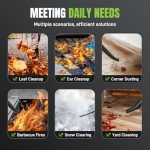 Leaf Blower Cordless 21V Powerful Electric Leaf Blower with 2 Batteries and Charger, 3.0Ah Lightweight Battery Powered Leaf Blowers for Lawn, Yard Cleaning Blows Leaves, Dust, Snow