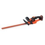BLACK+DECKER 40V MAX Cordless Hedge Trimmer, 24-Inch Brush Trimmer with Battery and Charger (LHT341FF)