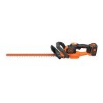 BLACK+DECKER 40V MAX Cordless Hedge Trimmer, 24-Inch Brush Trimmer with Battery and Charger (LHT341FF)