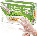 Keppi 600 pcs Plastic Gloves - BPA & Latex Free - For Food Handling - Food Safe - Disposable Gloves for Cooking - Bulk Purchase - Great Fit