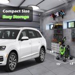 Electric Pressure Washer 4800 PSI 3.0 GPM High Power Washer with Anti-Tipping, 35FT Power Cord, Cleaning Machine with Foam Cannon for Cars Fences Driveways Patios Home Cleaning Green