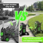 Electric Pressure Washer 4800 PSI 3.0 GPM High Power Washer with Anti-Tipping, 35FT Power Cord, Cleaning Machine with Foam Cannon for Cars Fences Driveways Patios Home Cleaning Green