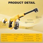 Cordless Pressure Washer, Max 560 PSI 20V Portable Power Washer with 2pcs Rechargeable 1500mAh Battery 6 in 1 Nozzles, High Pressure Washer for Car Fence Floor Patio Home Cleaning