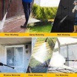 Cordless Pressure Washer, Max 560 PSI 20V Portable Power Washer with 2pcs Rechargeable 1500mAh Battery 6 in 1 Nozzles, High Pressure Washer for Car Fence Floor Patio Home Cleaning