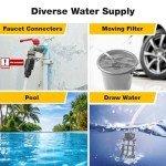 Cordless Pressure Washer, Max 560 PSI 20V Portable Power Washer with 2pcs Rechargeable 1500mAh Battery 6 in 1 Nozzles, High Pressure Washer for Car Fence Floor Patio Home Cleaning