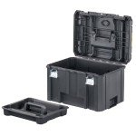 DEWALT TSTAK Tool Box, Extra Large Design, Removable Tray for Easy Access to Tools, Water and Debris Resistant (DWST17806)
