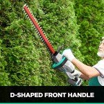 Litheli 20V Cordless Hedge Trimmer 20" (5/8" Cut) | 2.0Ah Battery & Charger Included | Lightweight Quiet Shrub/Bush Trimmer for Thick Branches, Yard, Garden(Battery & Charger Incl.)