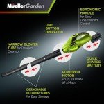 Mueller UltraStorm Leaf Blower Cordless Electric, 130 MPH 20 V Powerful Motor, 2 Speed Levels, 1hr Charge, Lightweight, Blowers for Lawn Care, Battery Powered Blower for Snow