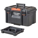 CRAFTSMAN TRADESTACK Tool Box, Waterproof Indoor/Outdoor, Stackable Tool Storage, Lockable, 21 Inch (CMST21430)