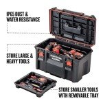 CRAFTSMAN TRADESTACK Tool Box, Waterproof Indoor/Outdoor, Stackable Tool Storage, Lockable, 21 Inch (CMST21430)