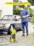 Electric Pressure Washer 4800PSI-Max 3.0GPM Pressure Washer with 4 Nozzles, 25FT Hose, Soap Tank, Ideal for Car, Driveway, Patio, Pool Yellow
